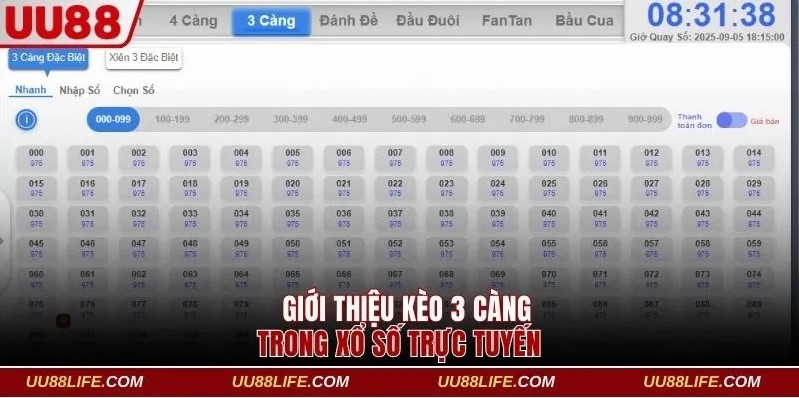 Giới thiệu về kèo cược ba càng trong Xổ số trực tuyến